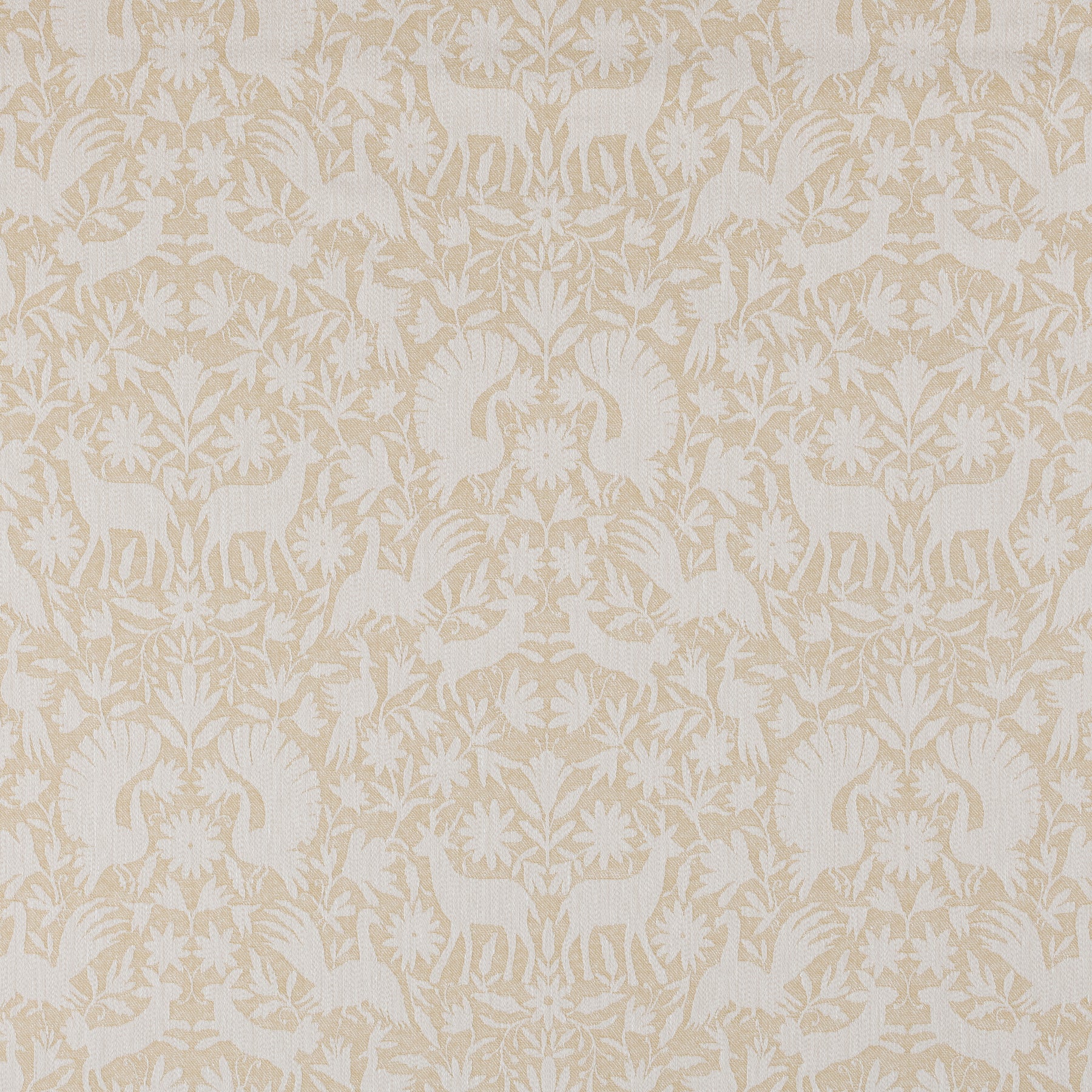Scandi Wildlife Fabric Ochre