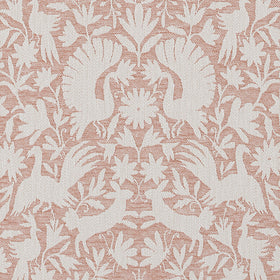 Scandi Wildlife Fabric Terracotta