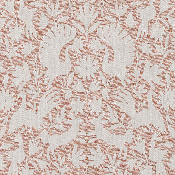 Scandi Wildlife Fabric Terracotta