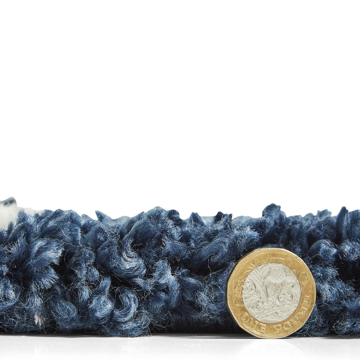 Scandi Berber G257 Rug Navy Cream
