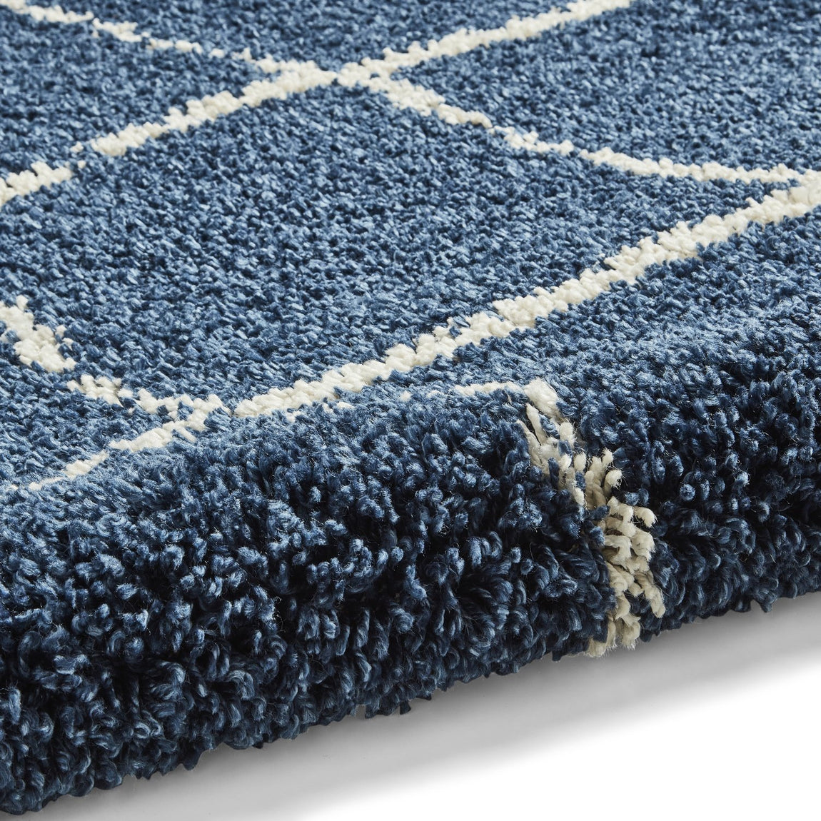 Scandi Berber G257 Rug Navy Cream