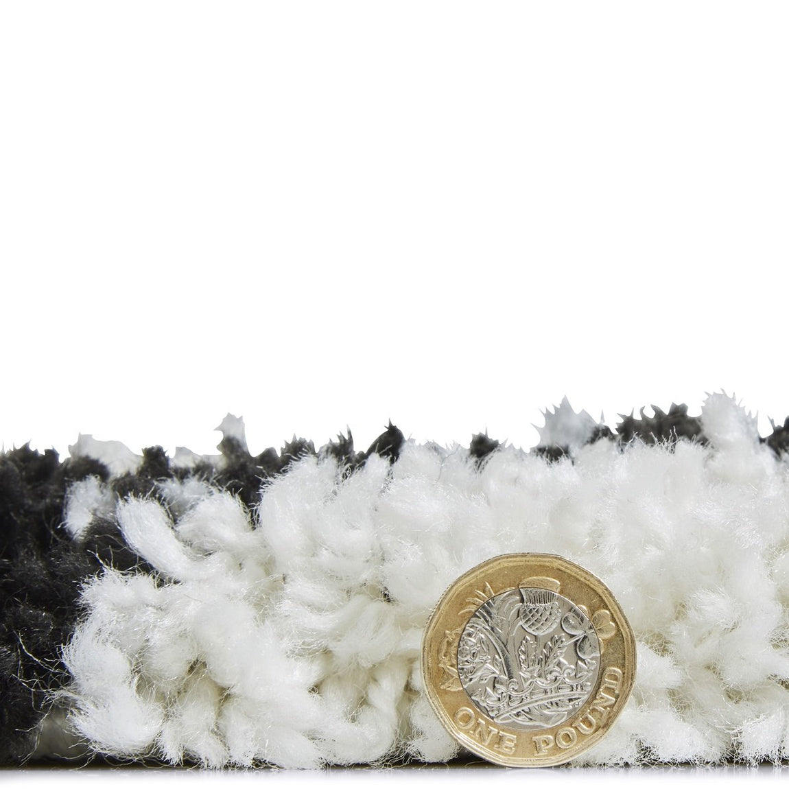 Scandi Berber G271 Rug White Black