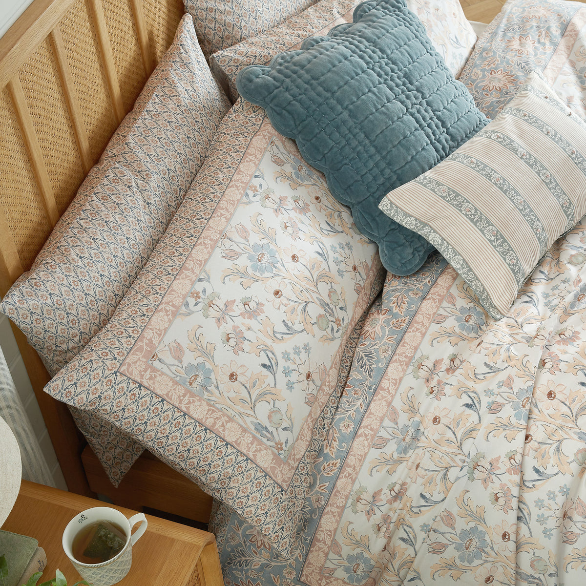 Laura Ashley Semington Duvet Cover Bedding Set Dusty Pink