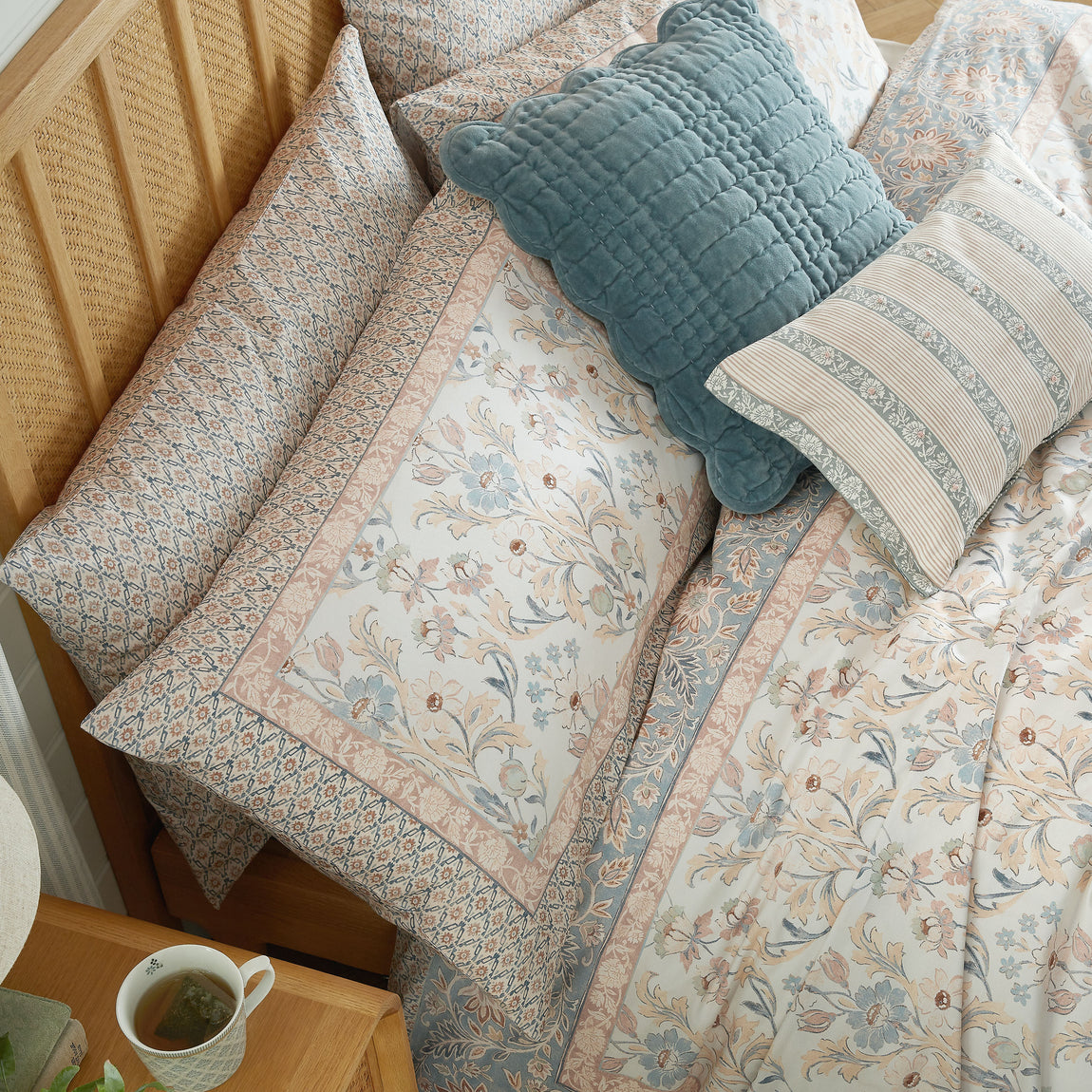 Laura Ashley Semington Duvet Cover Bedding Set Dusty Pink