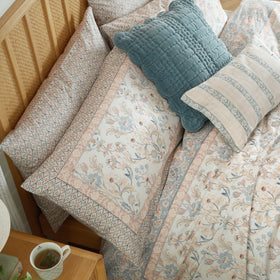 Laura Ashley Semington Pair of Housewife Pillowcases Dusty Pink