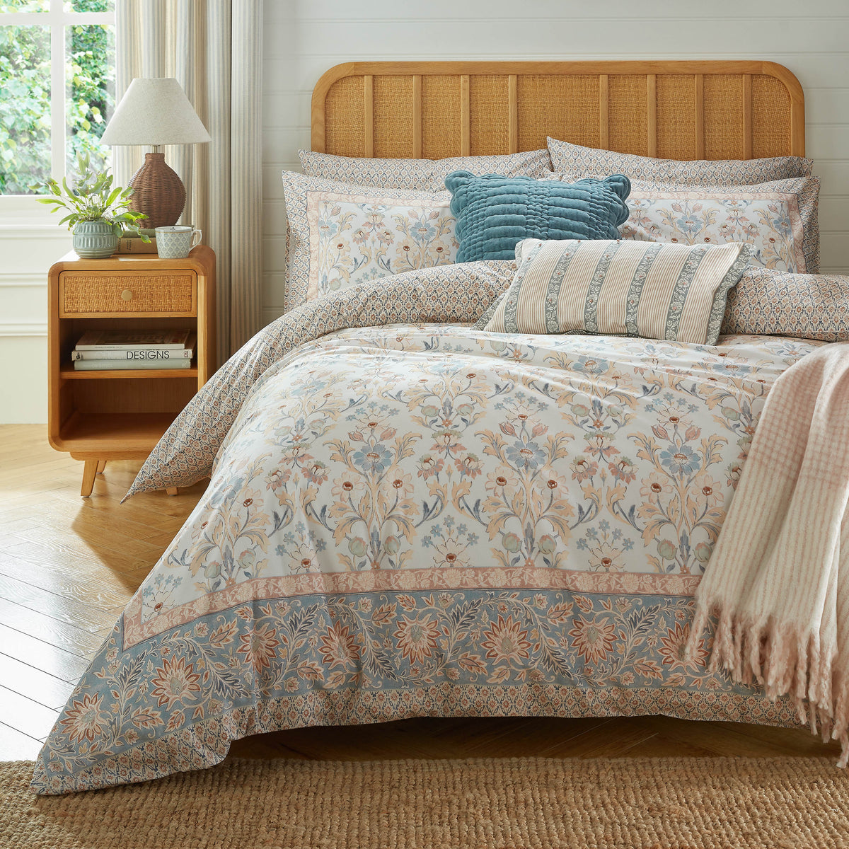 Laura Ashley Semington Duvet Cover Bedding Set Dusty Pink