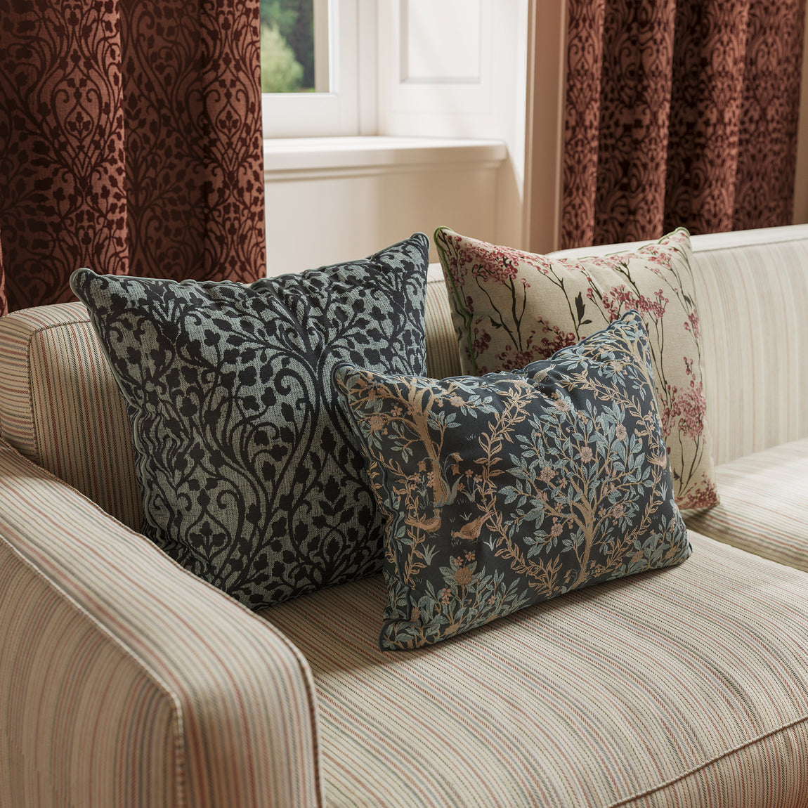 Ashley Wilde Bedgebury Fabric Peacock