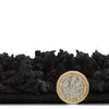 Sierra 9000 Plain Shaggy Rug Black