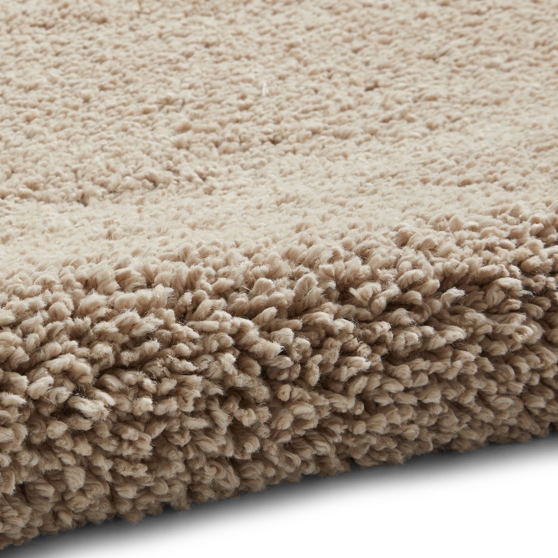 Sierra 9000 Plain Shaggy Rug Camel
