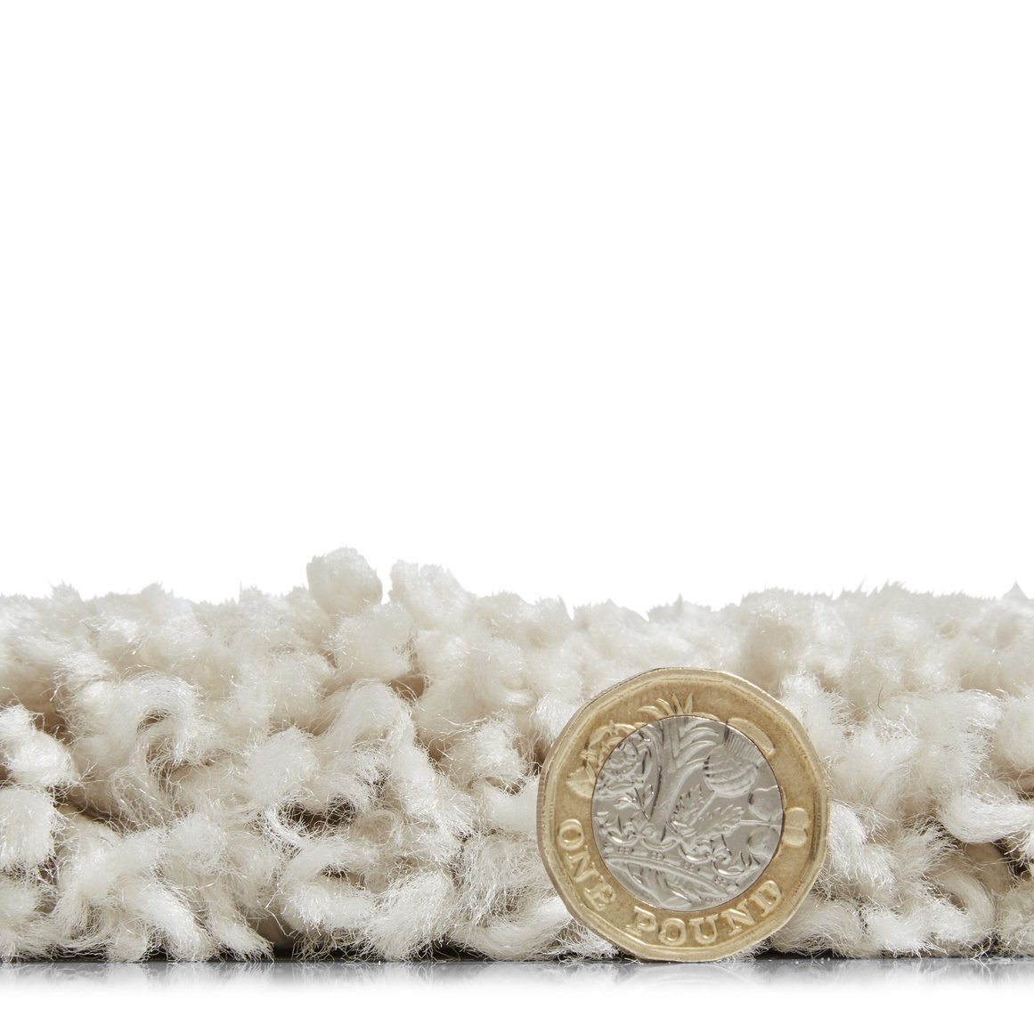 Sierra 9000 Plain Shaggy Rug Cream
