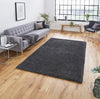 Sierra 9000 Plain Shaggy Rug Dark Grey