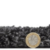 Sierra 9000 Plain Shaggy Rug Dark Grey