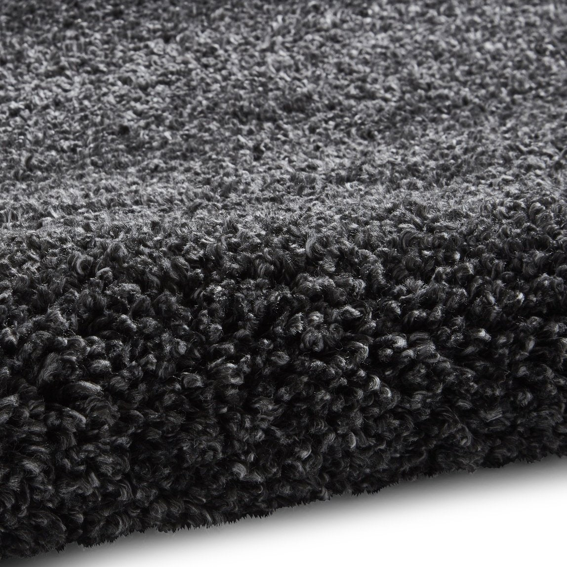Sierra 9000 Plain Shaggy Rug Dark Grey