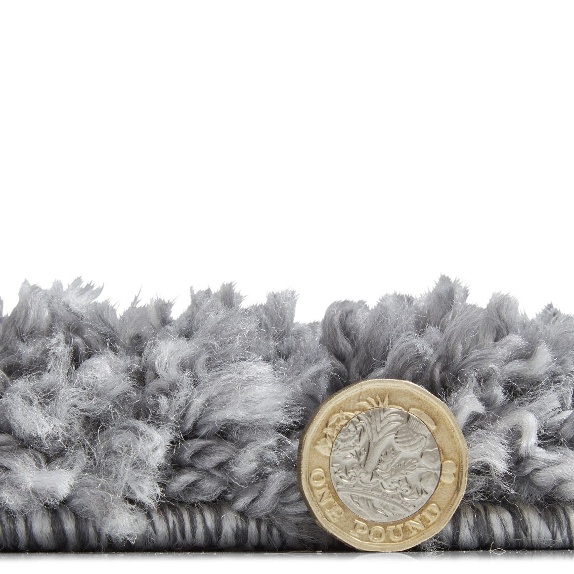 Sierra 9000 Plain Shaggy Rug Grey