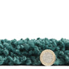 Sierra 9000 Plain Shaggy Rug Jewel Green