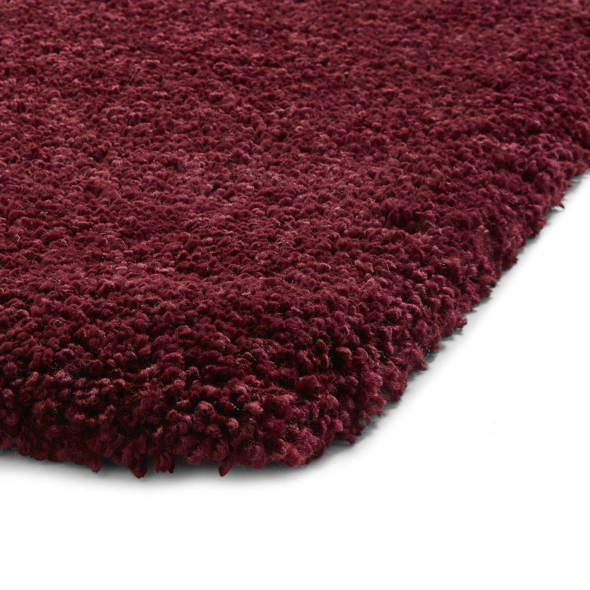 Sierra 9000 Plain Shaggy Rug Ruby