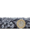 Sierra 9000 Plain Shaggy Rug Slate Grey