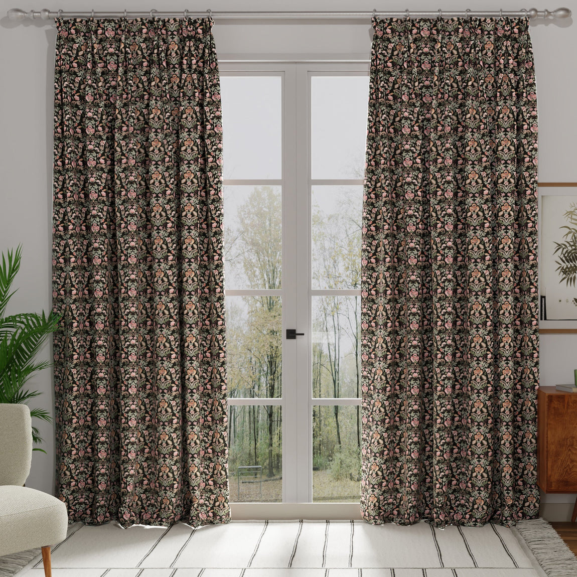 ANTE DECOR Skoll Fabric Black