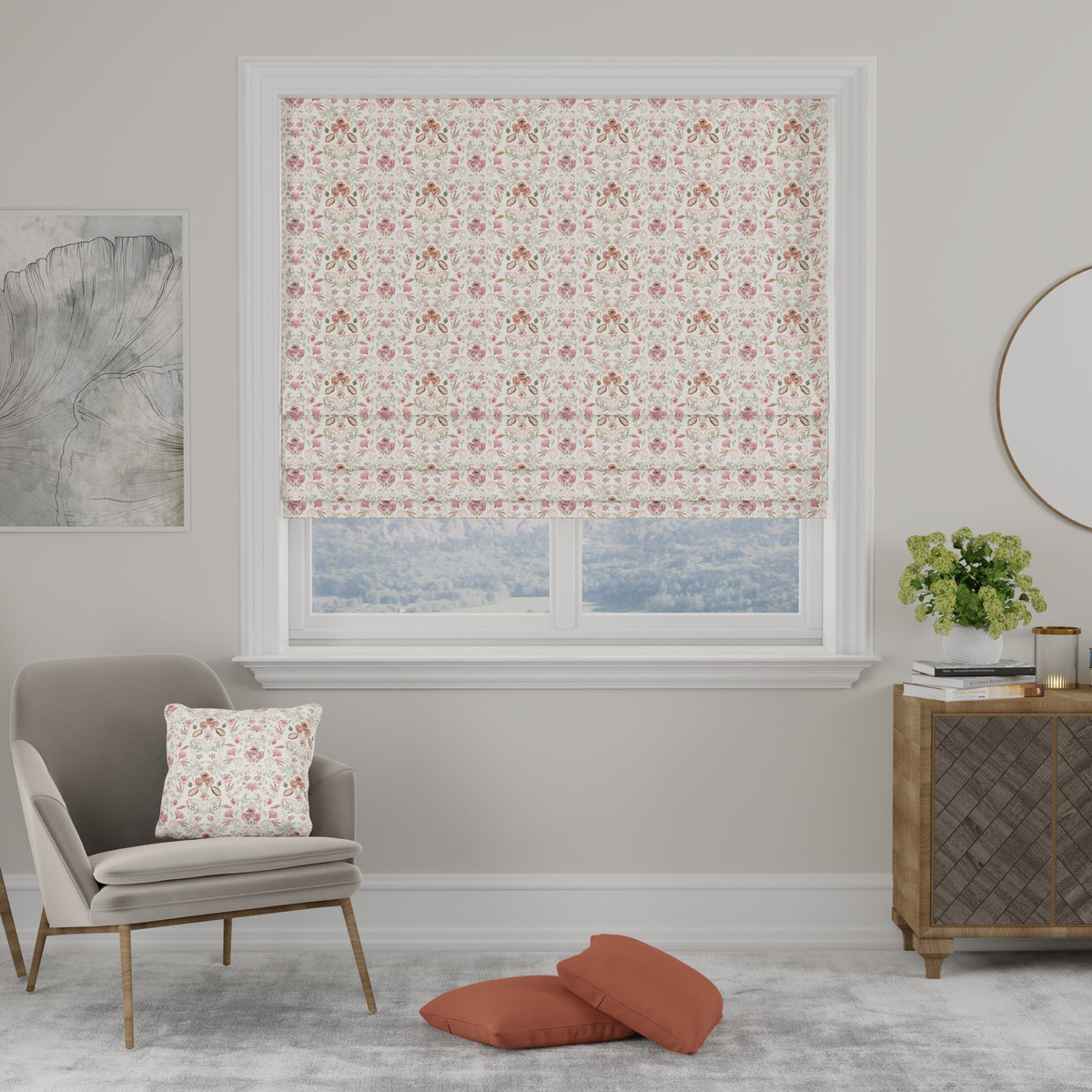 ANTE DECOR Skoll Made to Measure Roman Blind Blush
