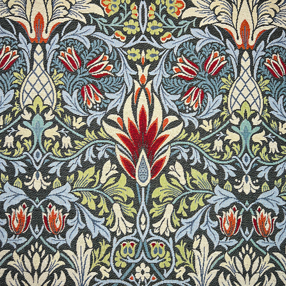 William Morris Snakeshead Tapestry Fabric Grey