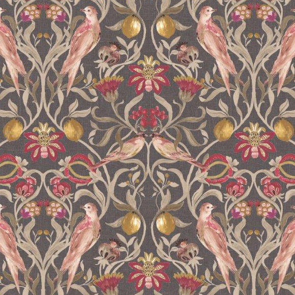 Songbird Fabric Charcoal