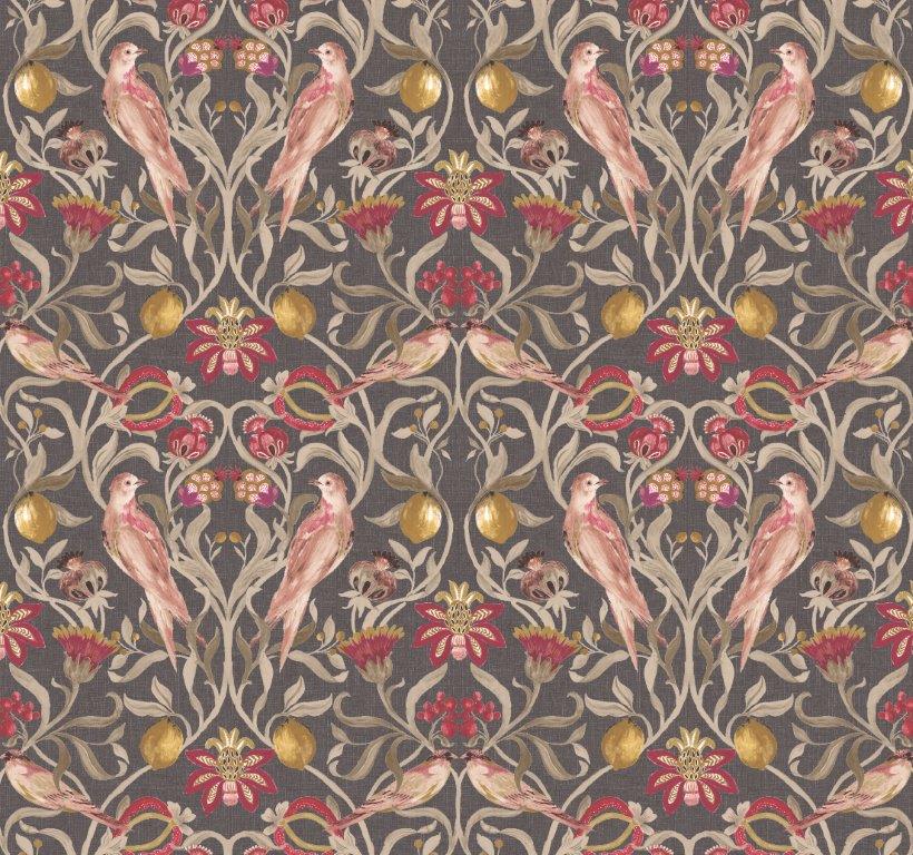 Songbird Fabric Charcoal