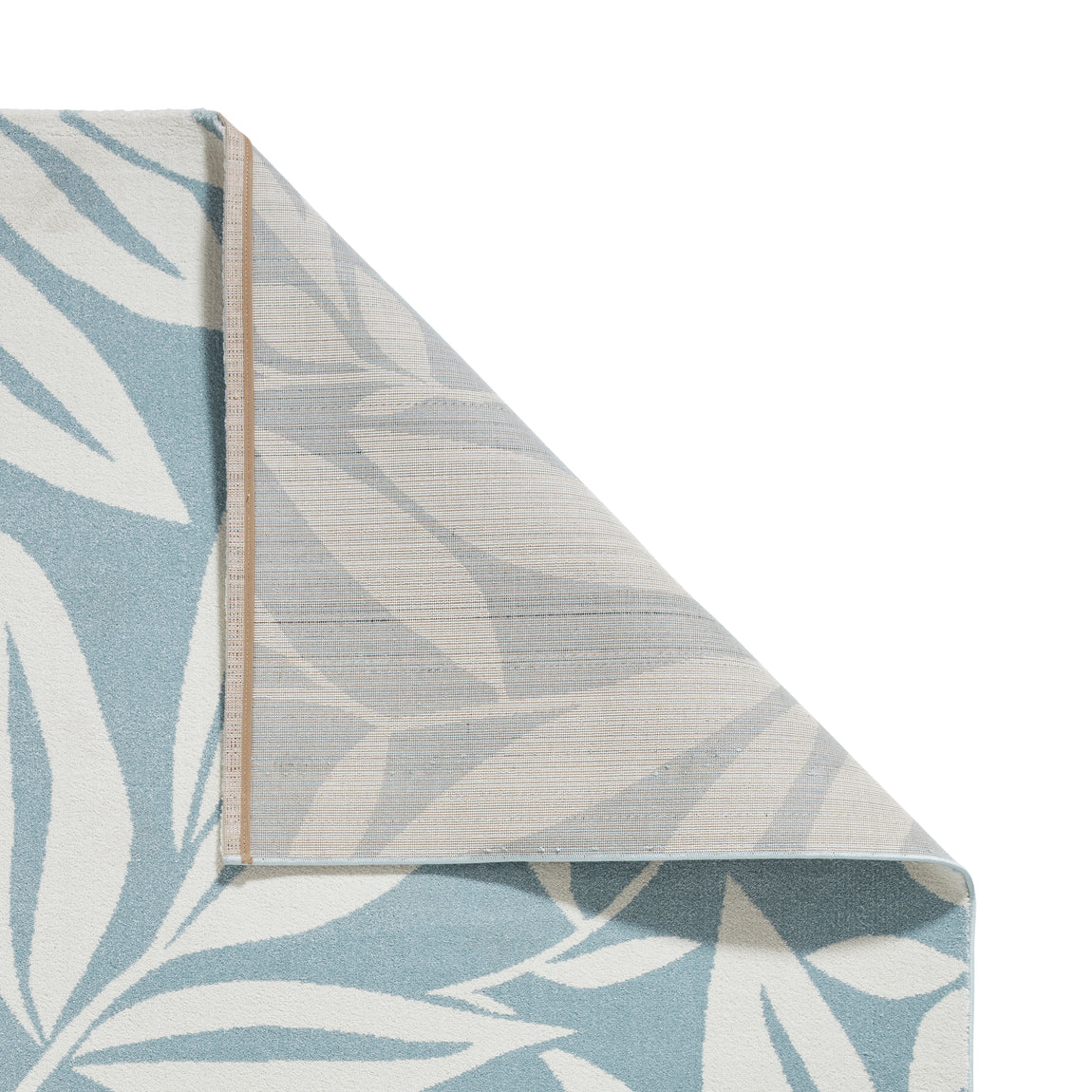 Catherine Lansfield Sorral Leaves Botanical Rug Blue