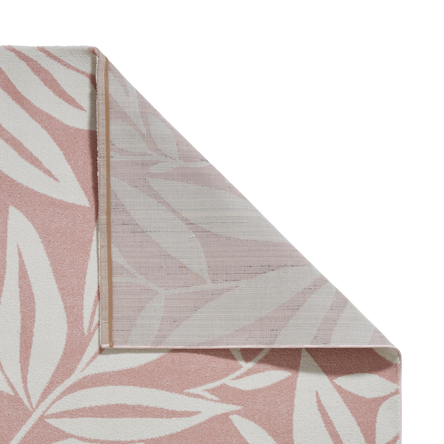Catherine Lansfield Sorral Leaves Botanical Rug Rose