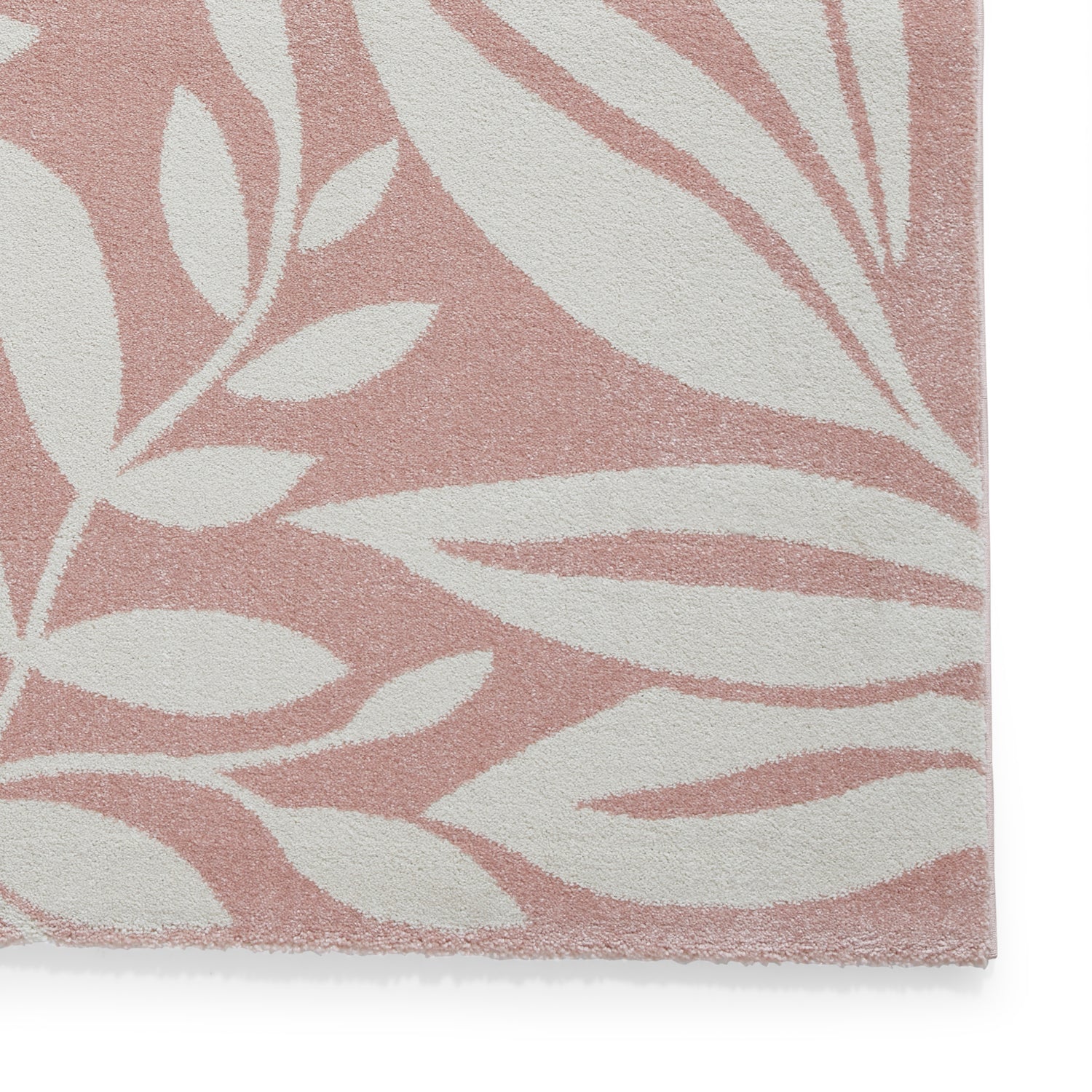 Catherine Lansfield Sorral Leaves Botanical Rug Rose