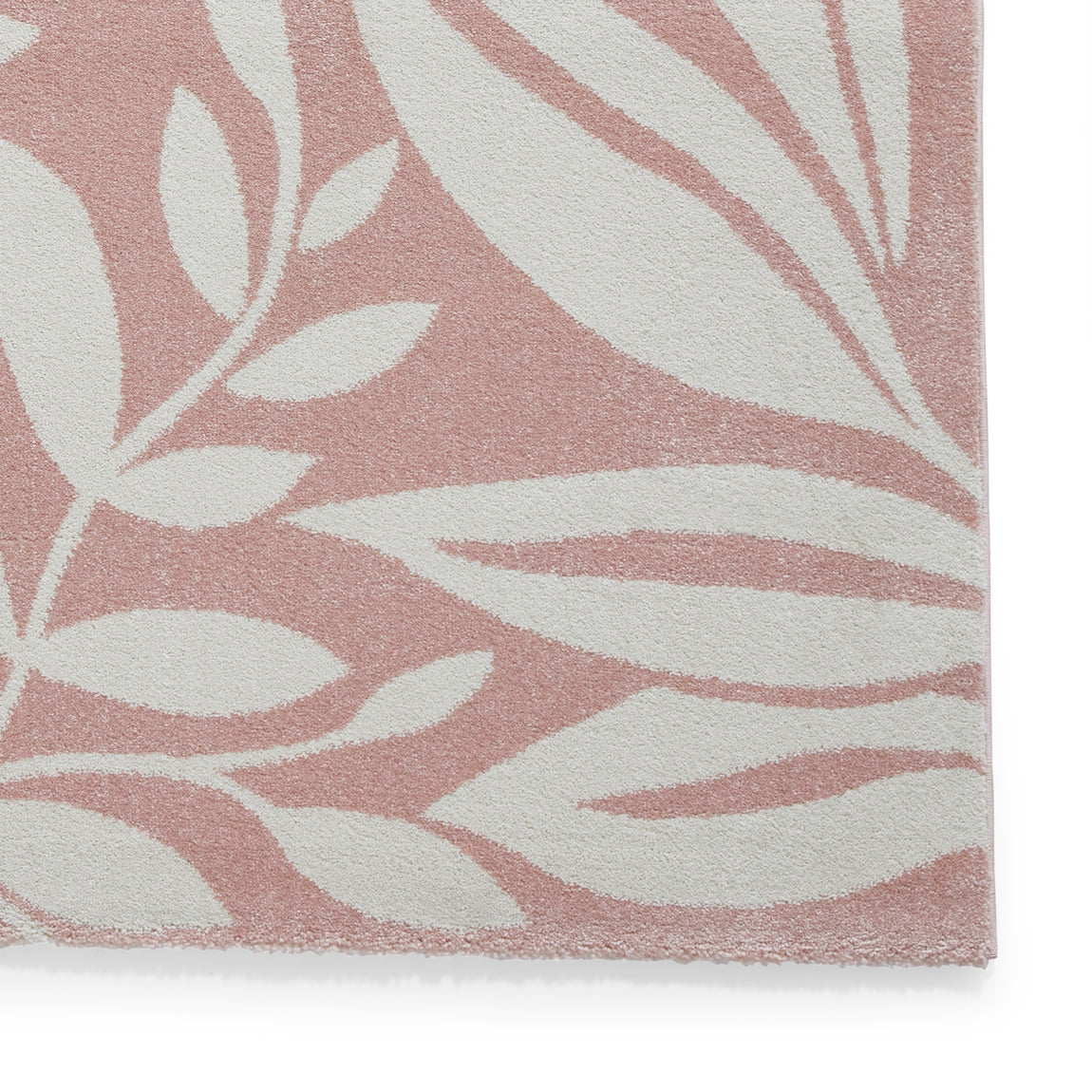 Catherine Lansfield Sorral Leaves Botanical Rug Rose