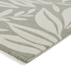 Catherine Lansfield Sorral Leaves Botanical Rug Sage Green