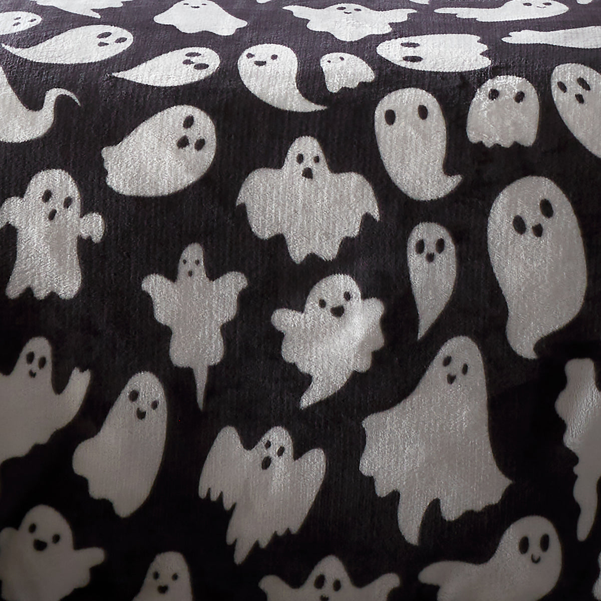Halloween Spooky Ghosts Duvet Cover Bedding Set Grey