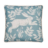 Dreams & Drapes Spring Rabbit Outdoor Filled Cushion 43cm x 43cm Duck Egg