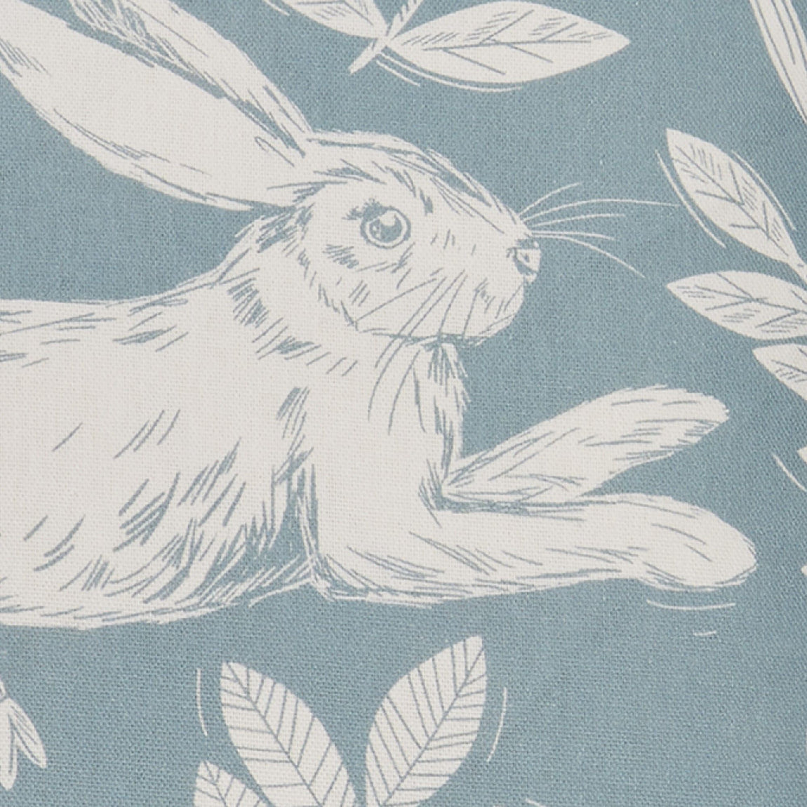 Dreams & Drapes Spring Rabbit Outdoor Filled Cushion 43cm x 43cm Duck Egg