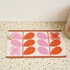 Orla Kiely Stem Bloom Duo Bath Mat Blush