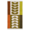 Orla Kiely Stem Check Towel Hazel Ochre