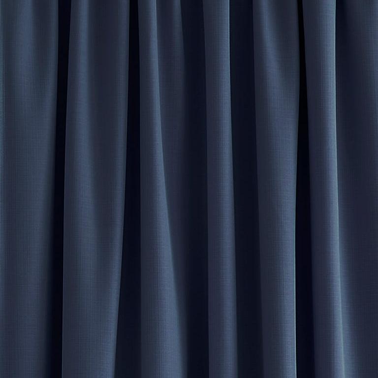 Laura Ashley Stephanie Ready Made Thermal Blackout Curtains Midnight