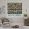 William Morris Strawberry Thief Made to Measure Roman Blind Green