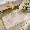 William Morris At Home Strawberry Thief Bath Mat 50cm x 90cm Plaster Pink