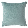 William Morris At Home Strawberry Thief Velvet Embossed 50cm x 50cm Filled Cushion Seafoam