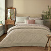 William Morris At Home Strawberry Thief Embossed 235cm x 235cm Bedspread Set Oyster