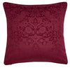 William Morris At Home Strawberry Thief Embossed 50cmx50cm Filled Cushion Berry
