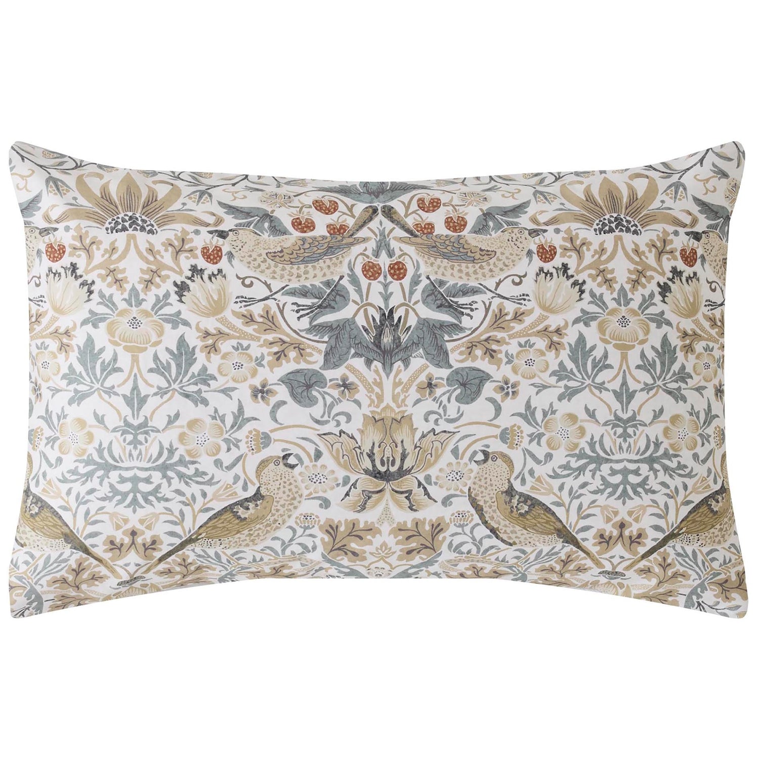 William Morris At Home Strawberry Thief Duvet Cover Bedding Set Hessian