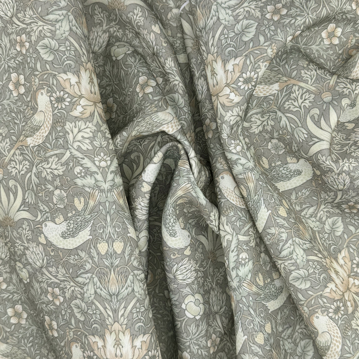 William Morris Strawberry Thief Outdoor Fabric Natural
