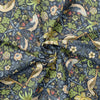 William Morris Strawberry Thief Outdoor Fabric Navy
