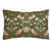 William Morris At Home Strawberry Thief Pillowcase Housewife Nettle