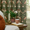William Morris At Home Strawberry Thief Ready Made Blackout Curtains Nettle