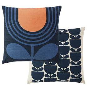 Orla Kiely Striped Tulip 45cm x 45cm Filled Cushion Indigo
