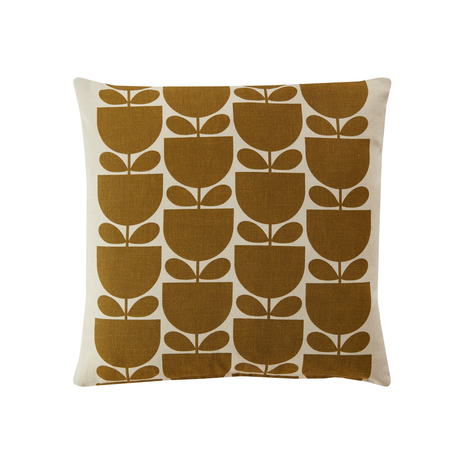 Orla Kiely Striped Tulip 45cm x 45cm Filled Cushion Pink Ochre