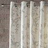 Laura Ashley Summer Palace Ready Made Eyelet Curtains Dove Grey